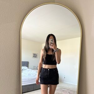 Black Denim Mini Skirt from Pacsun